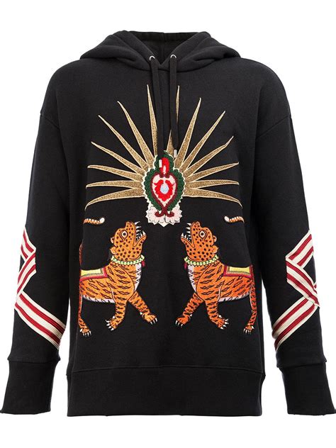 gucci tiger hoodie embroidered|gucci tiger brooch.